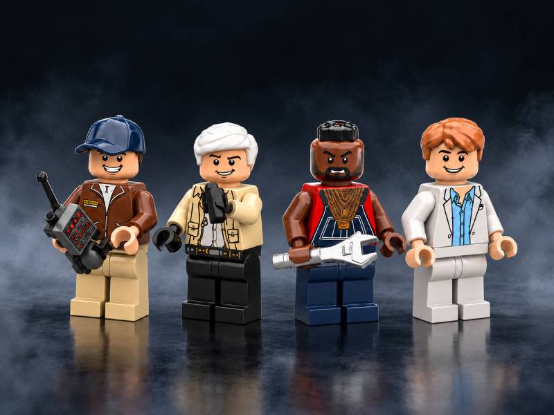 Hannibal, Face, B.A. and Murdock, the four figures included