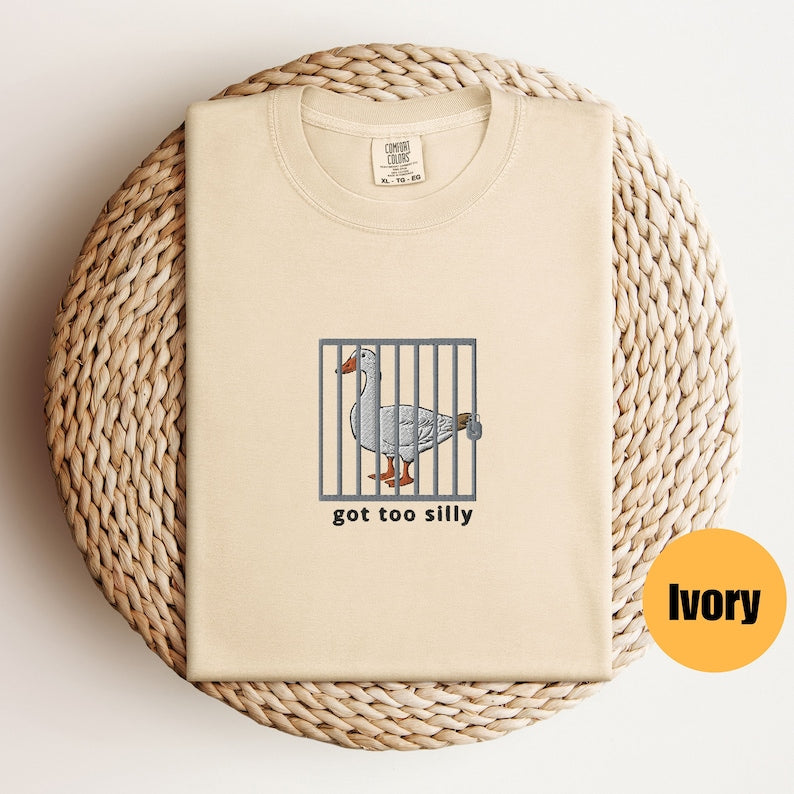 Got Too Silly Goose Classic Embroidered Tee - view 3