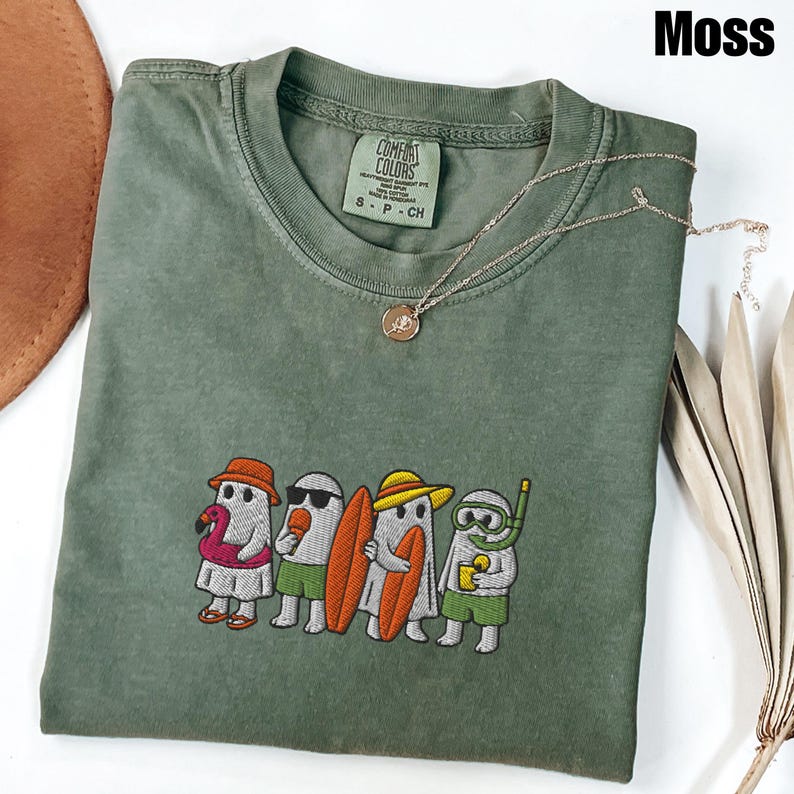 Summerween Ghost Embroidered Tee - view 3