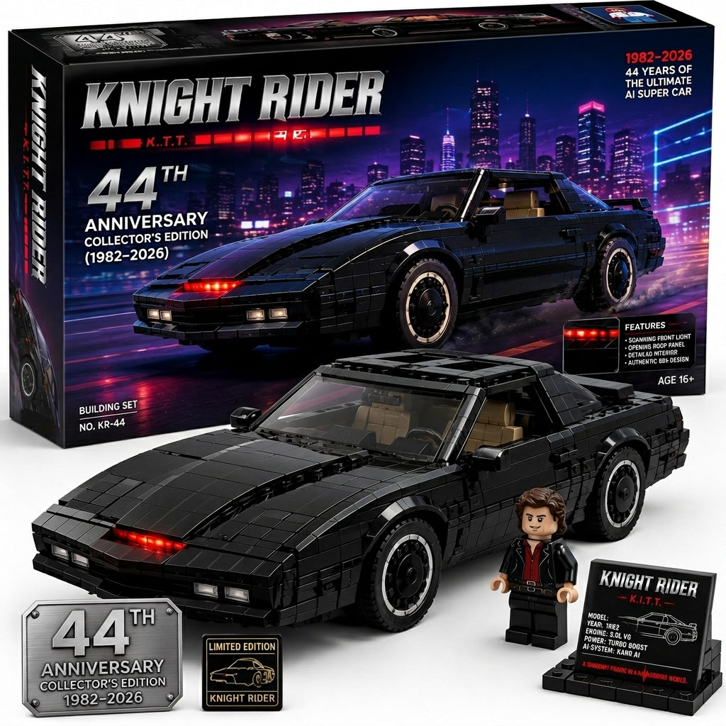 Knight Rider KITT 44th Anniversary Building Set 🚗 - front view