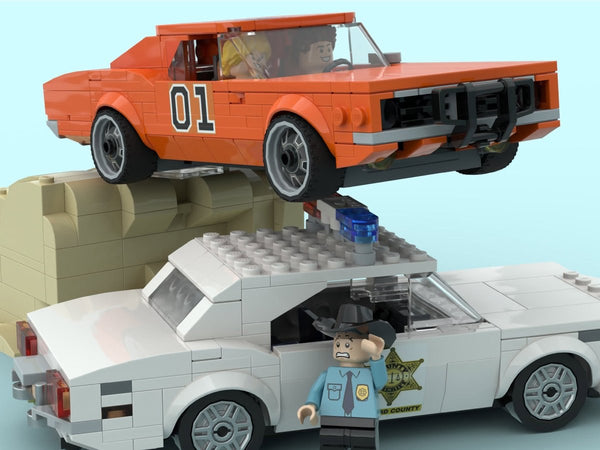 A premium mass-market building set of a similar car, at a much higher price
